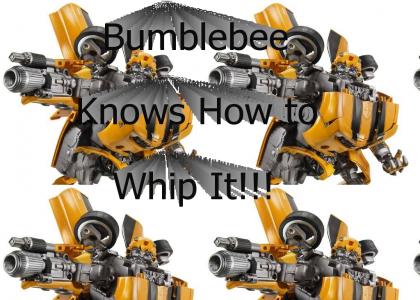 $90 Bumblebee toy plays Devo's Whip It!