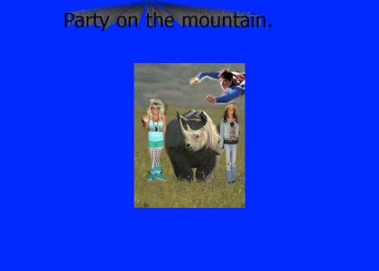 Party on the mountain.