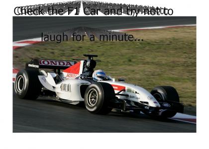 F1 car making weird sound :|
