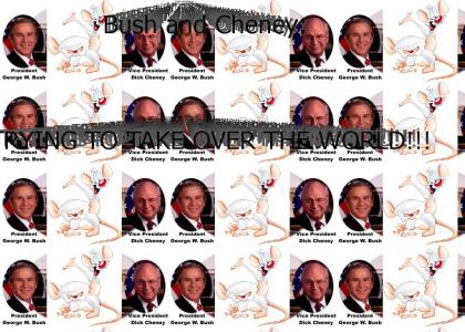 Bush and Cheney:  Trying to take over the world!