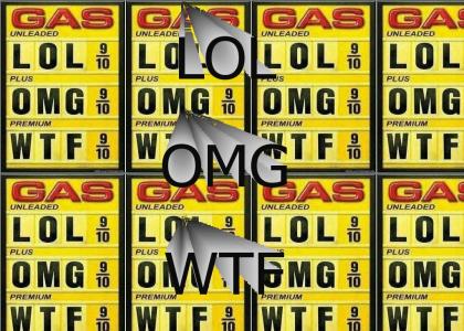 Gas Prices hit the Letters!
