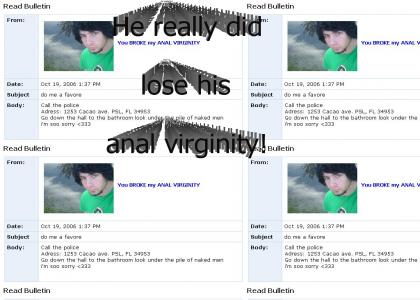 Myspace suicide anal virginity