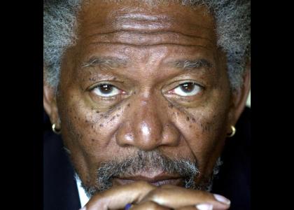 Morgan Freeman Stares into your soul