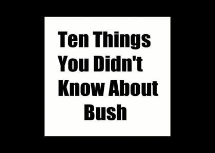 Ten Things You Didn't Know About Bush