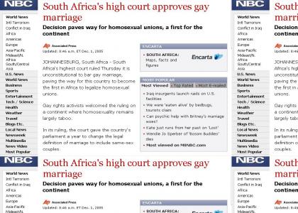 S.Africa's Gay Plan