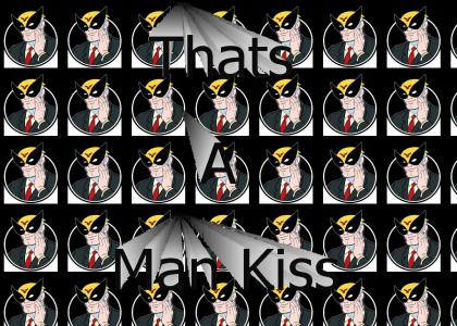 Man kiss