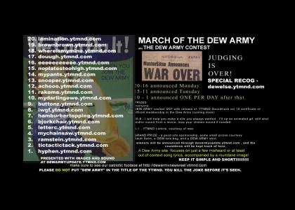 March of THE DEW ARMY - COUNTDOWN & INFO