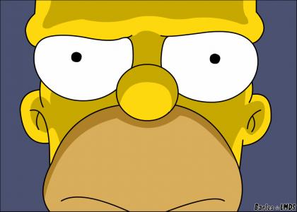 Homer Simpson stares into your soul