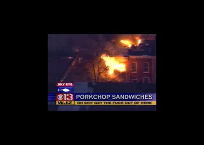 Pork Chop Sandwiches on the News!