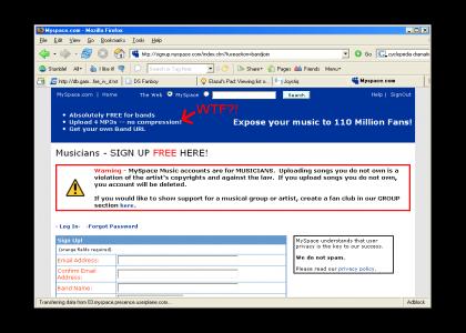 Myspace doesn't know how MP3s work.