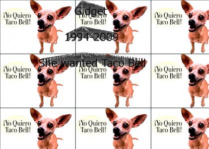 El perro está muerto RIP Taco Bell