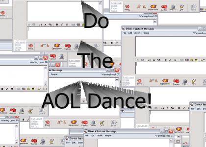 Do the AOL Instant Messenger Popup Dance! (excellent desktop wallpaper)