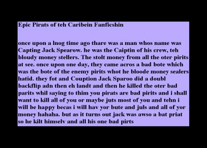 An Epic Reading Of An Epic Pirate Fanfiction