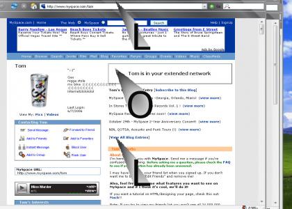 Tom updated his myspace :O