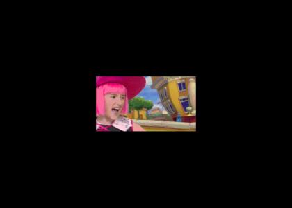 Fencing Violently with Lazy Town