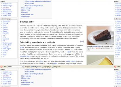 How to Bake a Cake: Wikipedia Tells All
