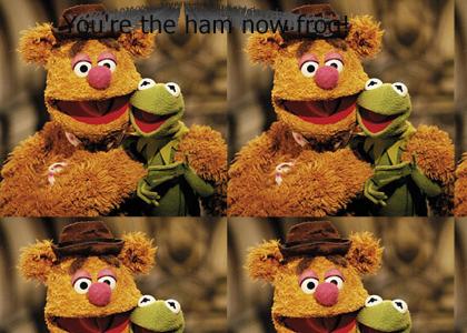 What did Fozzie say after Kermit slept with Miss Piggy?