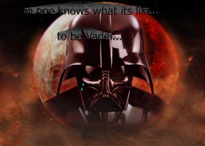 No one knows what it's like...Vader