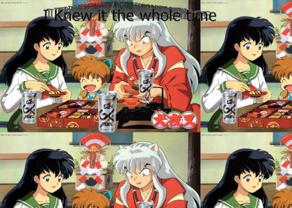 Inuyasha Caught Red Handed!