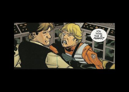 Han Solo Makes Fun of Luke's Face