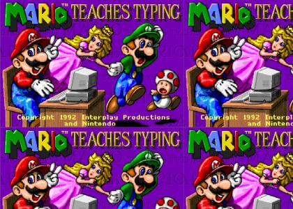 Welcome to Mario Teaches Typing