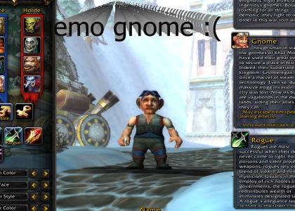 Wow Emo Gnome