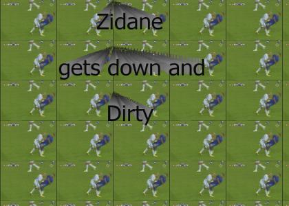 Zidane gets down and dirty