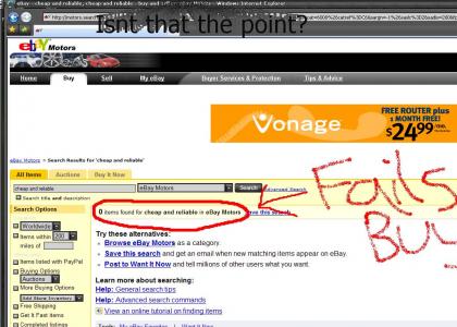 Ebay motors fails