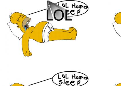 LOL, Homer sleep