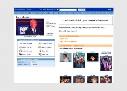 Myspace own'd by Murdoch