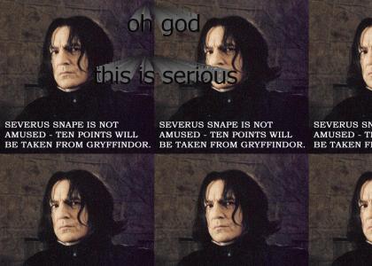Professor Snape means serious business.