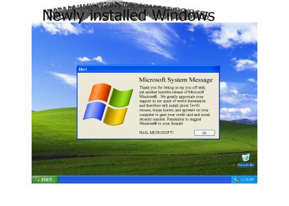 Microsoft System Message!