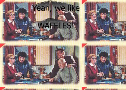 Waffles bring the family together.