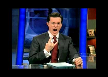 Stephen Colbert belts out a face melter
