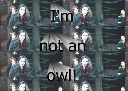 Hermione is apparently not an owl