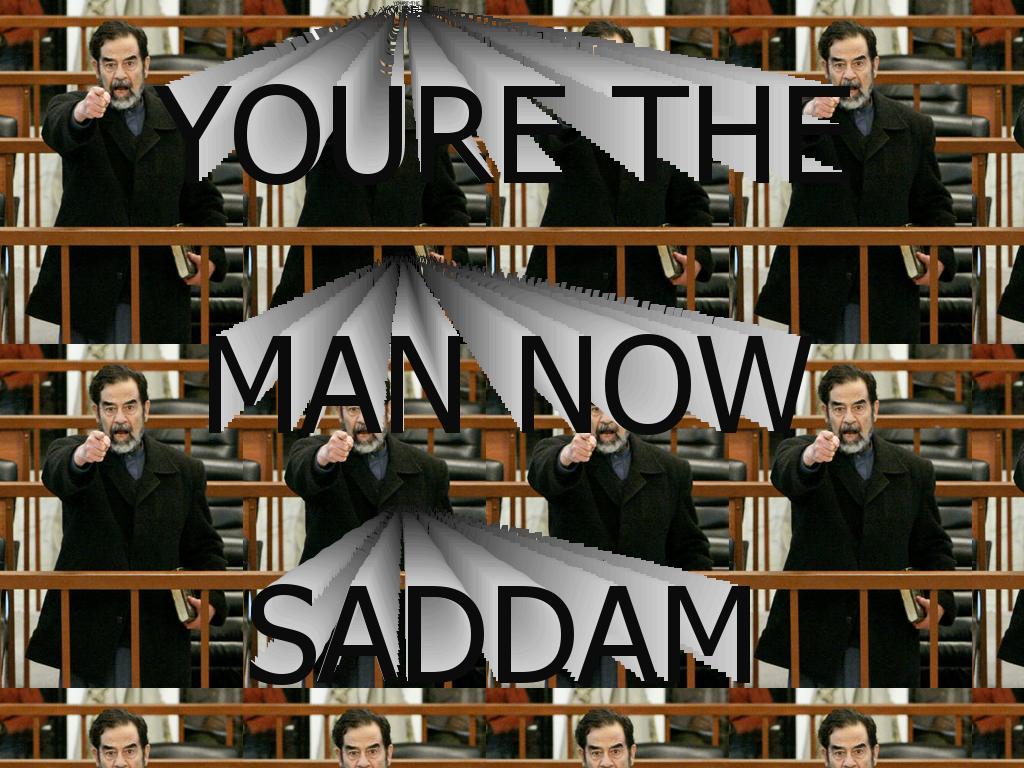 yourethemannowsaddam