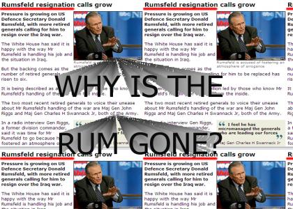 Rumsfeld is gone!