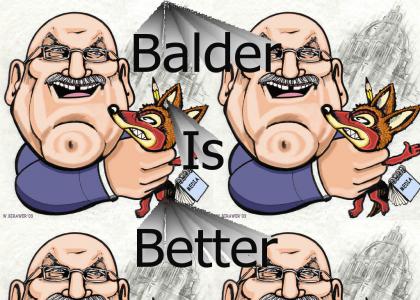 Bald > Furry