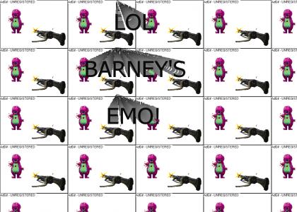 ZOMFG BARNEY'S EMO!