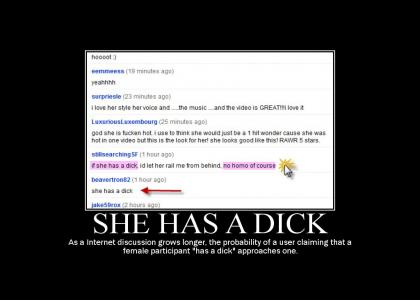 People and the Internet: "She has a dick"
