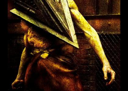 Pyramid head stares into your soul