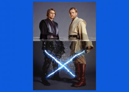 Anakin and Obi-Wan take a dip