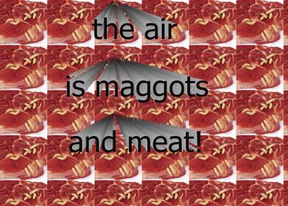 The air is maggots and meat!