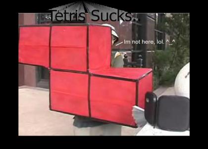 Tetris Cosplayer failed at life.