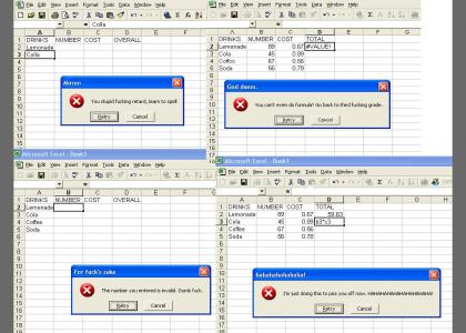 Microsoft Excel HATES Me