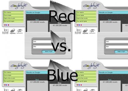 Google Fight - Red Vs. Blue