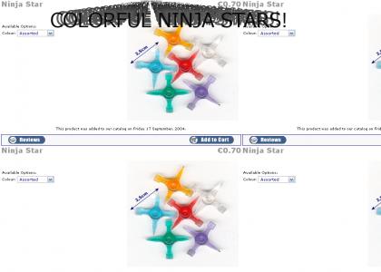 Colorful Ninja Stars!