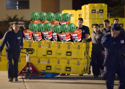 first responders arive in haiti