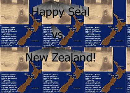 Happy seal conquers New Zealand
