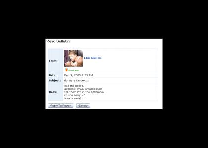 Eddie Guerrero MySpace Suicide